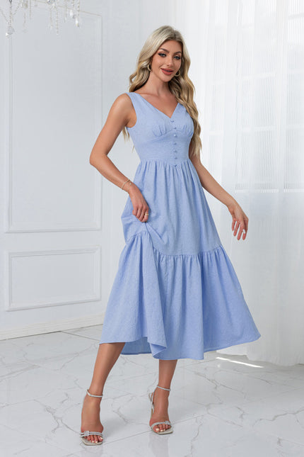 Robe Midi Manches Bouffantes - gallery 4