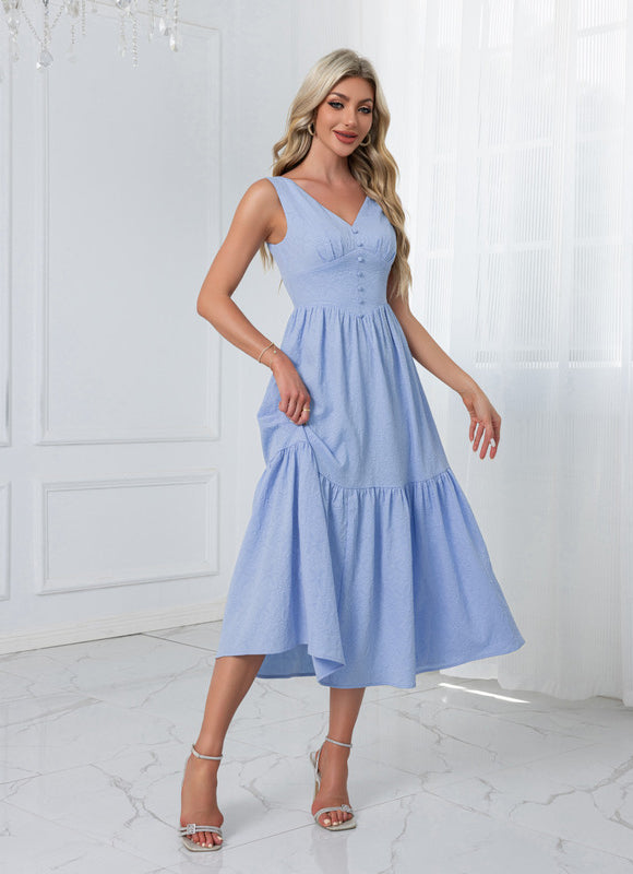 Robe Midi Manches Bouffantes - gallery 4