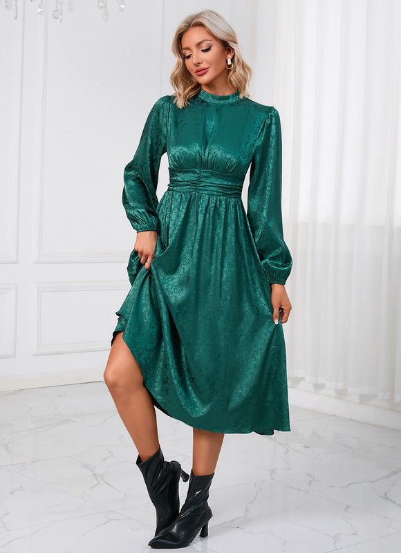 Robe Midi Éclat Émeraude - gallery 3
