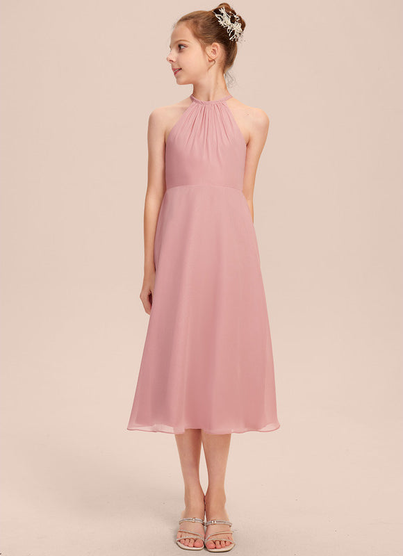 Robe Midi Mousseline Verte - gallery 1