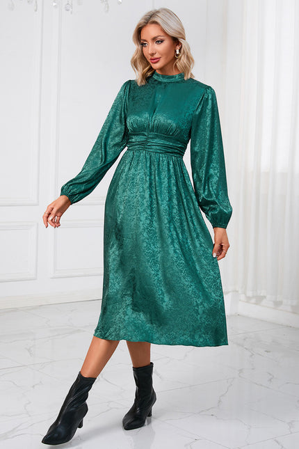 Robe Midi Éclat Émeraude - gallery 2