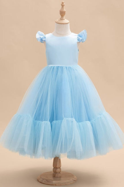 Robe Midi Tulle Bleu Pâle - gallery 1