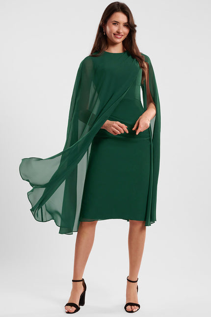 Robe Midi Fluide Émeraude
