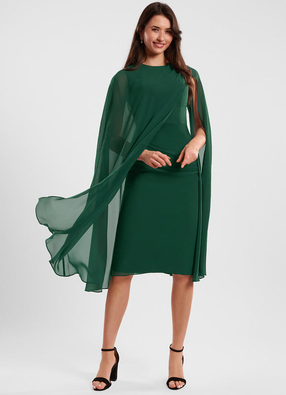 Robe Midi Fluide Émeraude