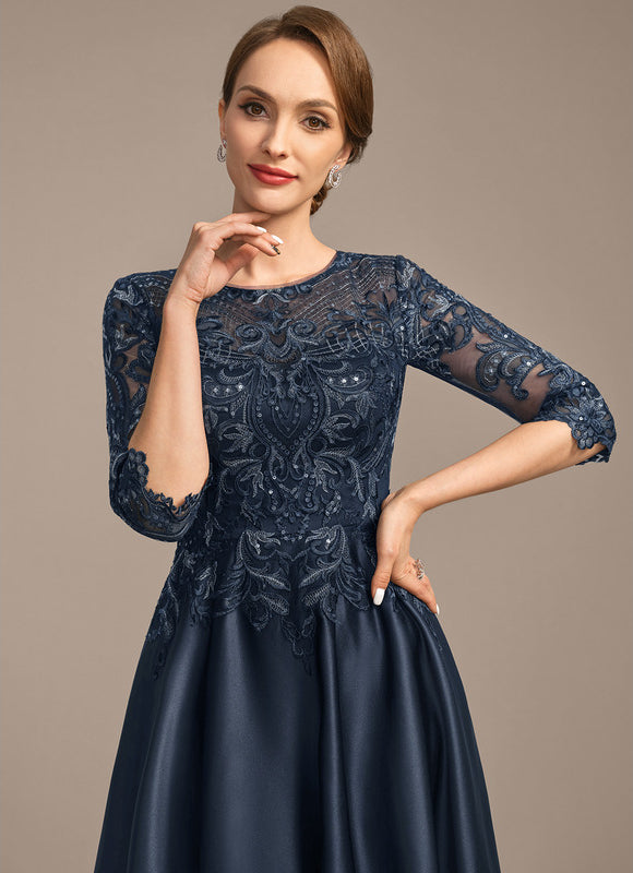 Robe Midi Illusion Satinée - gallery 1