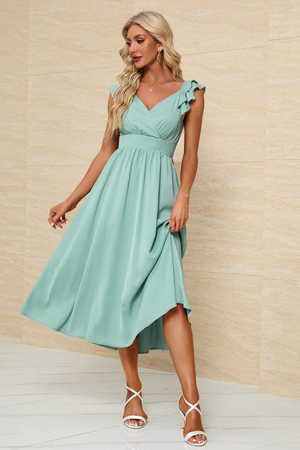 Robe Midi Manches Bouffantes - gallery 3