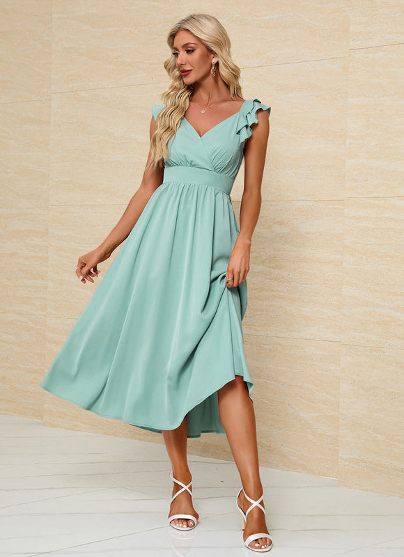 Robe Midi Manches Bouffantes - gallery 3