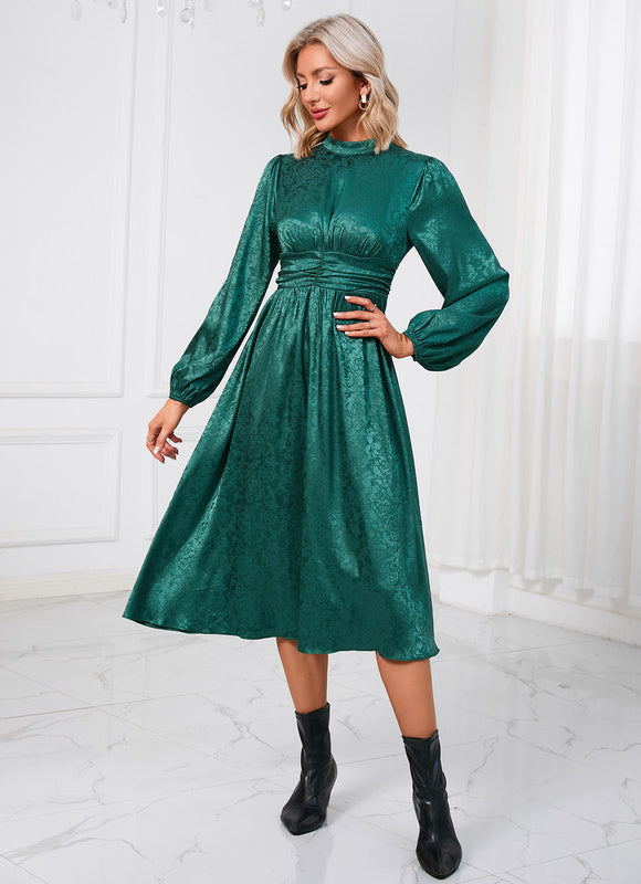 Robe Midi Éclat Émeraude - gallery 4