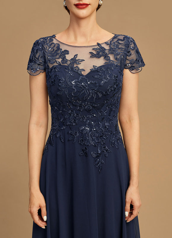 Robe Midi Bleu Élégante - gallery 3