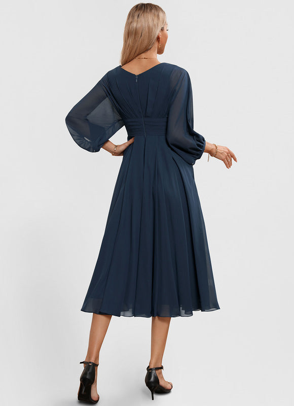 Midi Robe De Cocktail Pour Mariage Chic - gallery 4