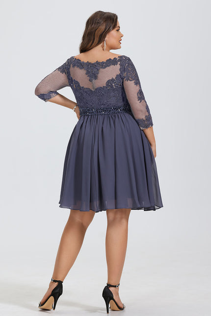 Robe Midi Chiffon Perlée - gallery 5