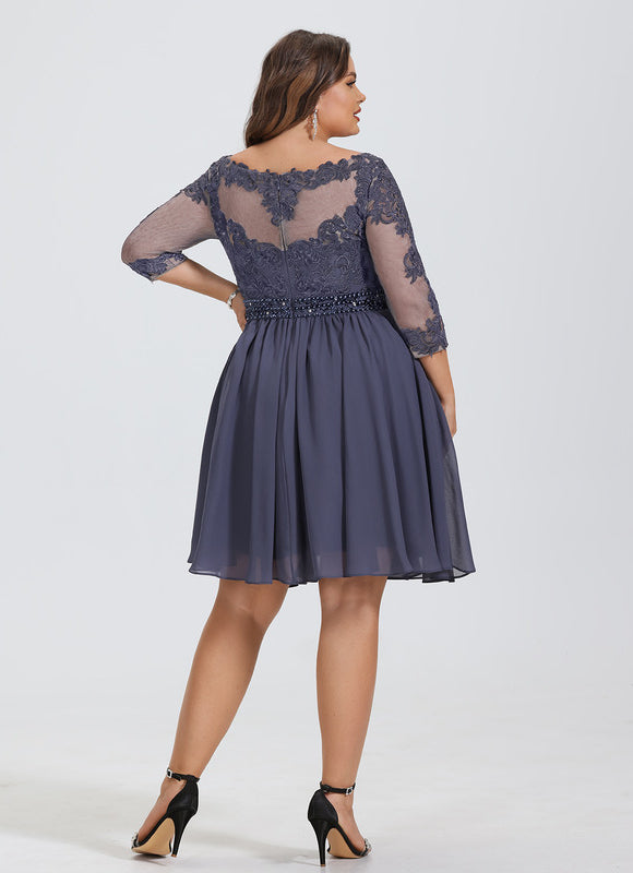 Robe Midi Chiffon Perlée - gallery 5
