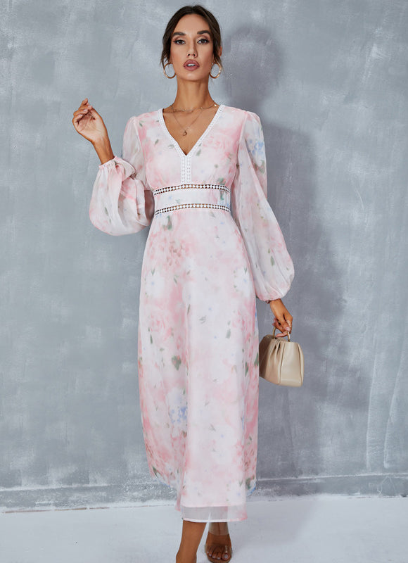 Robe Midi Florale Légère - gallery 5