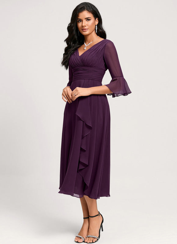 Midi Robe De Cocktail Pour Mariage Chic - gallery 3