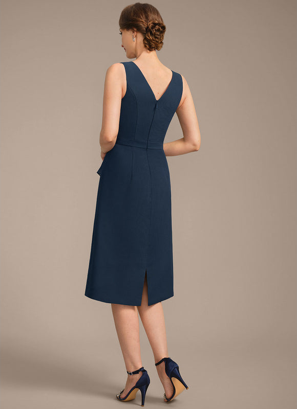 Robe Midi Marine Élégante - gallery 7