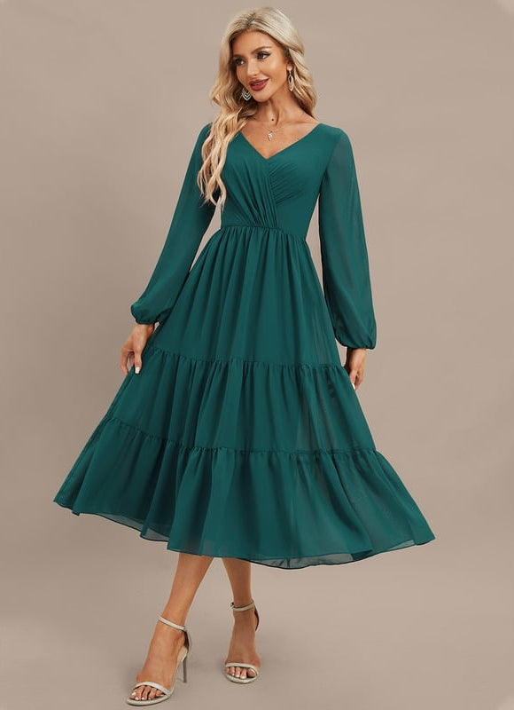 Robe Midi Fluide Élégante - gallery 1