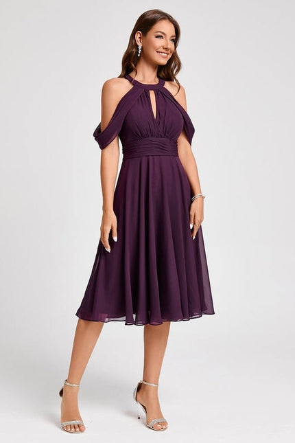Robe Midi Violet Fluide - gallery 5