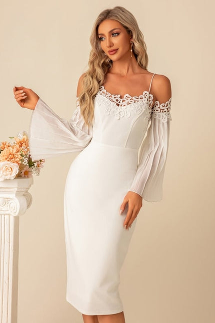 Robe Midi Fluide Brodée