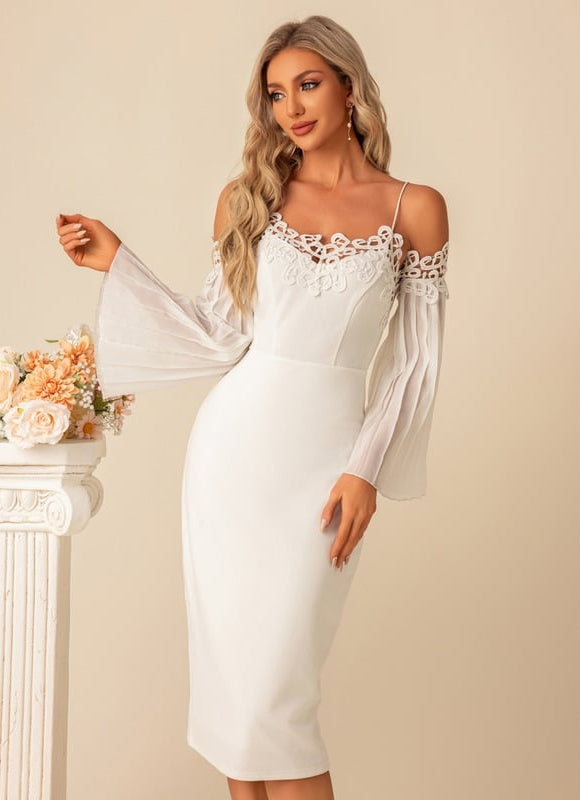 Robe Midi Fluide Brodée