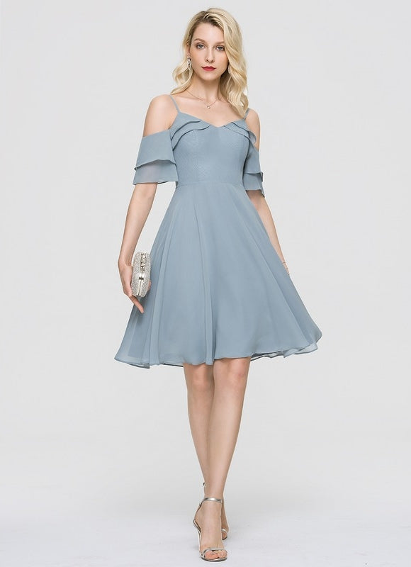 Robe Midi Céleste Flottante - gallery 3