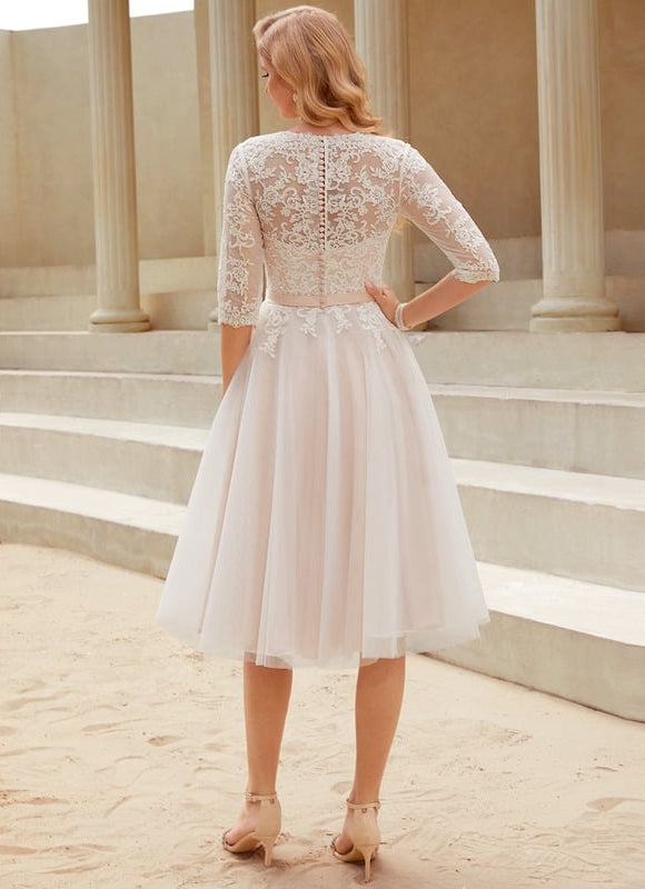 Robe Midi Tulle Écrue - gallery 3