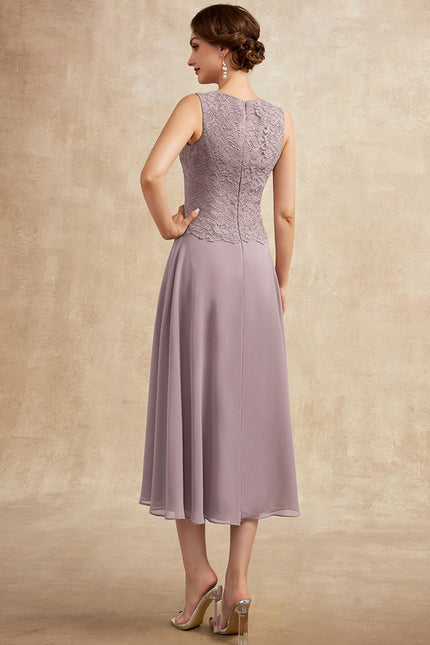 Robe Midi Flottante Lavande - gallery 4