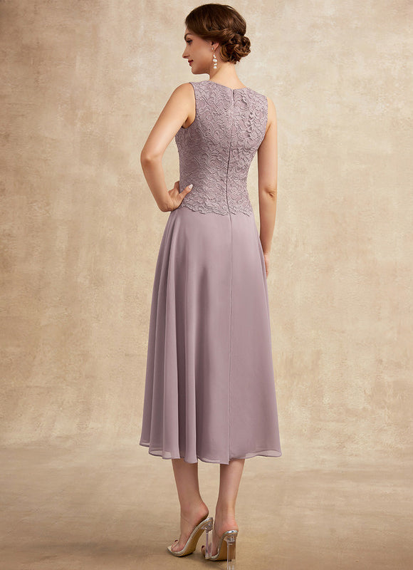 Robe Midi Flottante Lavande - gallery 4