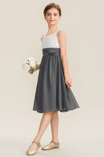 Robe Midi Chiffon Grise - gallery 1