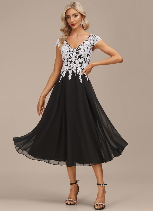 Robe Midi Élégance Nocturne - gallery 1
