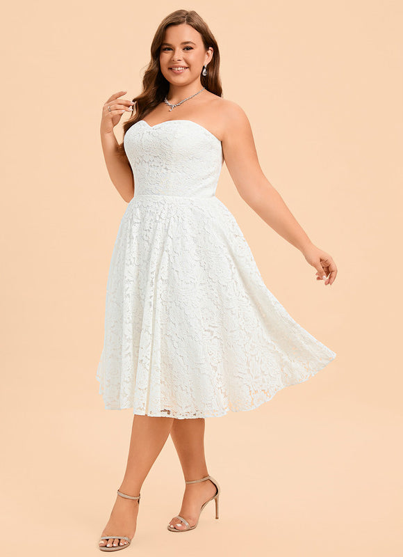 Robe Midi Dentelle Aérée - gallery 6