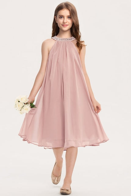 Robe Midi Mousseline Perles - gallery 1