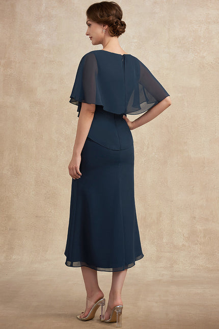 Robe Midi Élégance Azurée - gallery 3