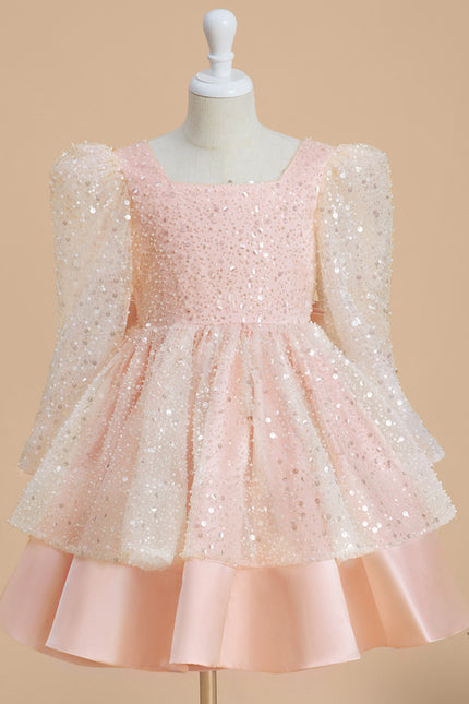 Robe Midi Pailletée Rose
