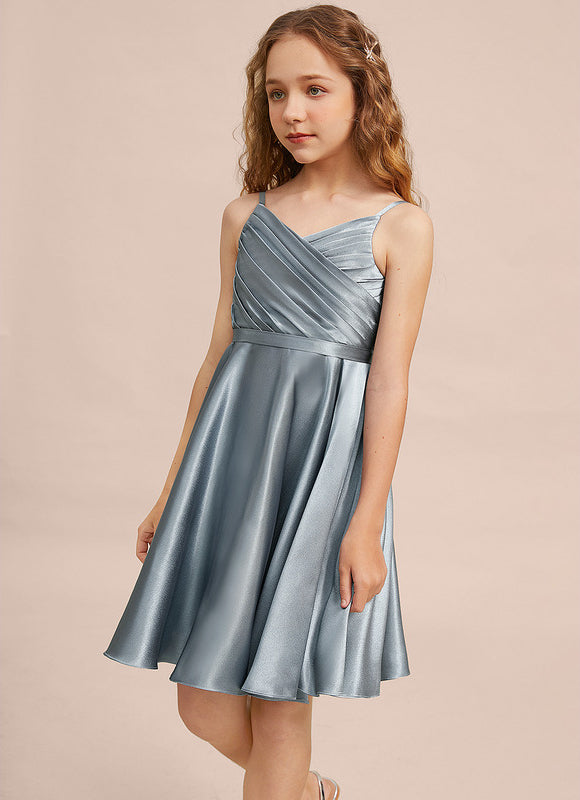 Robe Midi Satinée Aérienne - gallery 4