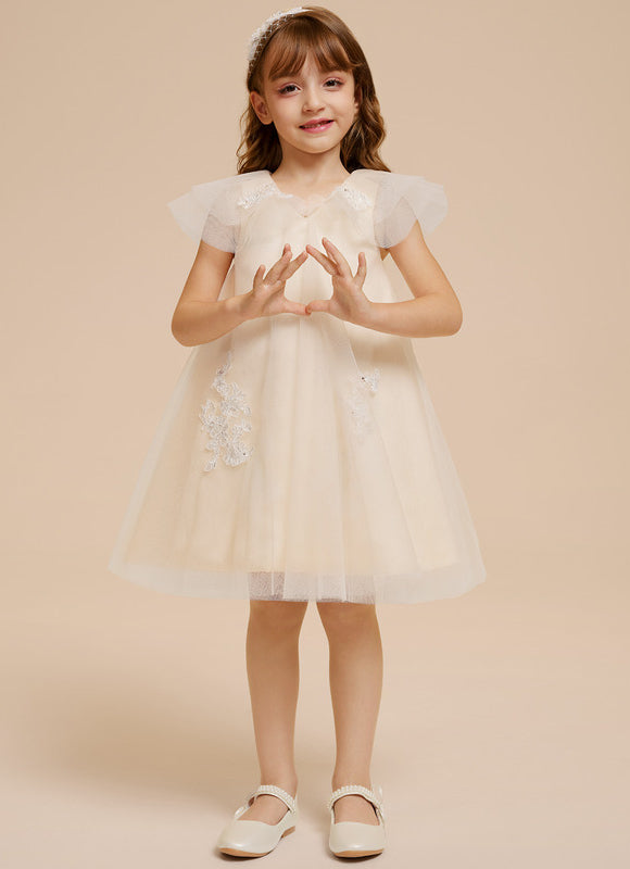 Robe Midi Enfant Tulle Mariage - gallery 1