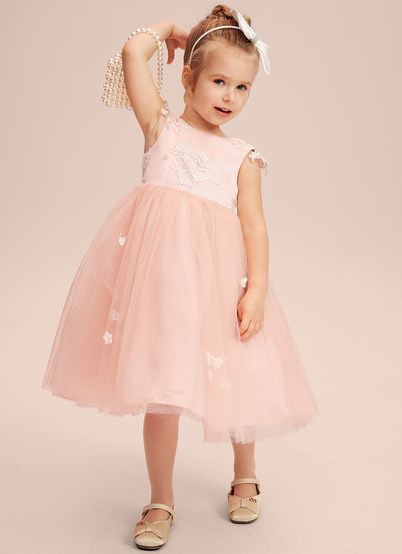 Robe Midi Enfant Rose Poudré - gallery 3