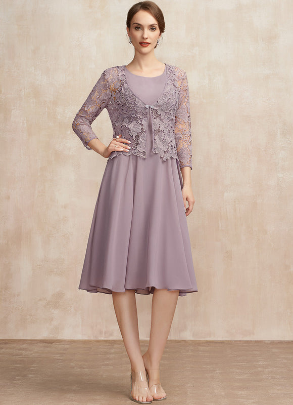 Robe Midi Vêtement Élégant Lavande - gallery 3