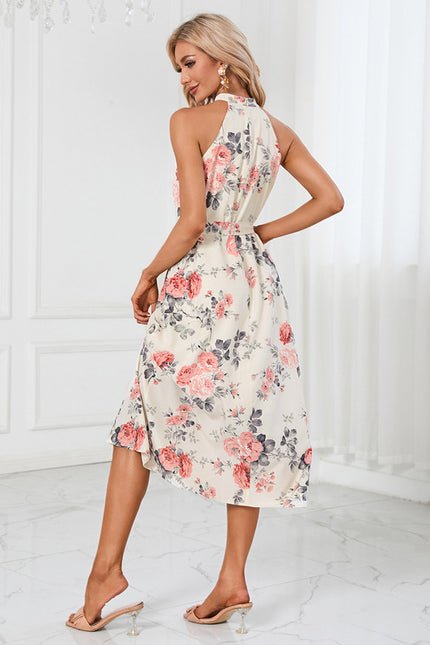 Robe Midi Midi Floral Aquatique - gallery 4