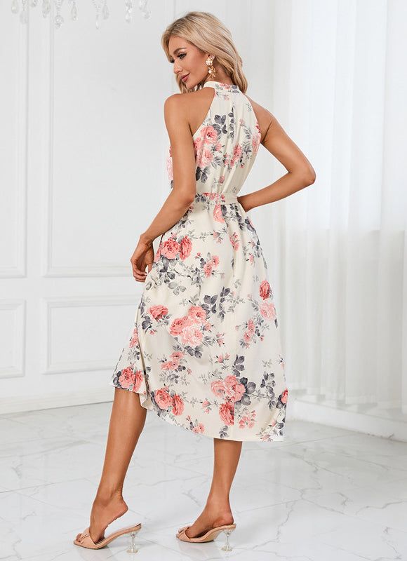 Robe Midi Midi Floral Aquatique - gallery 4