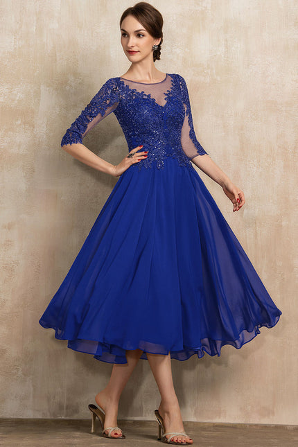 Robe Midi Azur Flottante - gallery 2
