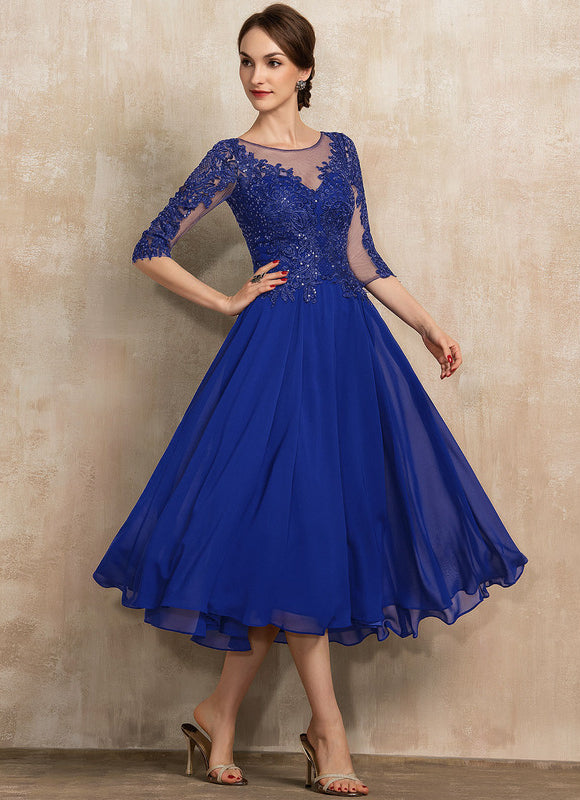 Robe Midi Azur Flottante - gallery 2