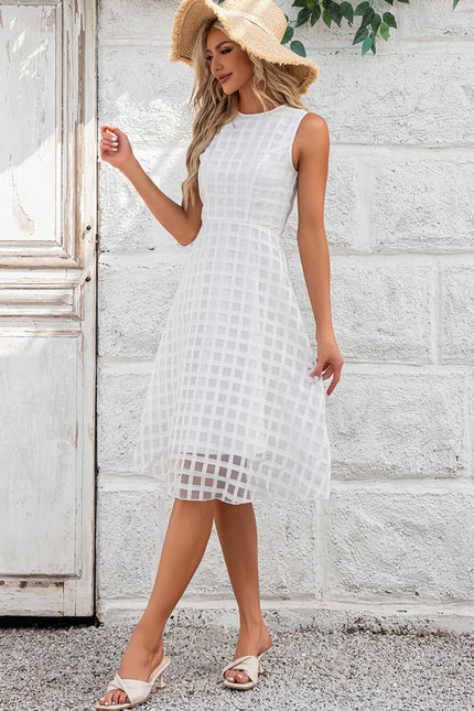 Robe Midi Organza Évasée - gallery 5
