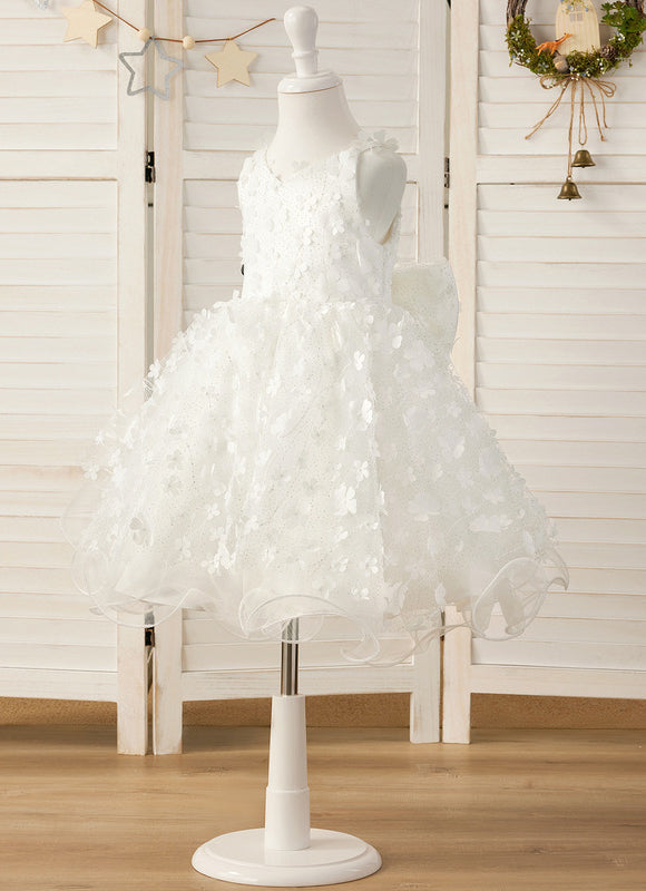 Robe Midi En Tulle Fleuri - gallery 5