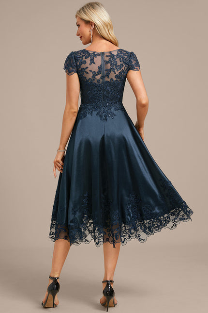 Robe Midi Satinée Élégante - gallery 6