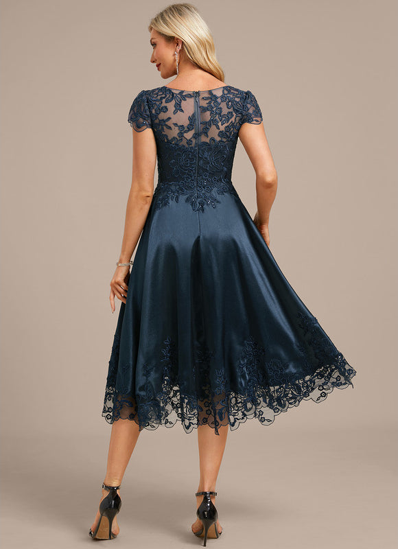 Robe Midi Satinée Élégante - gallery 6