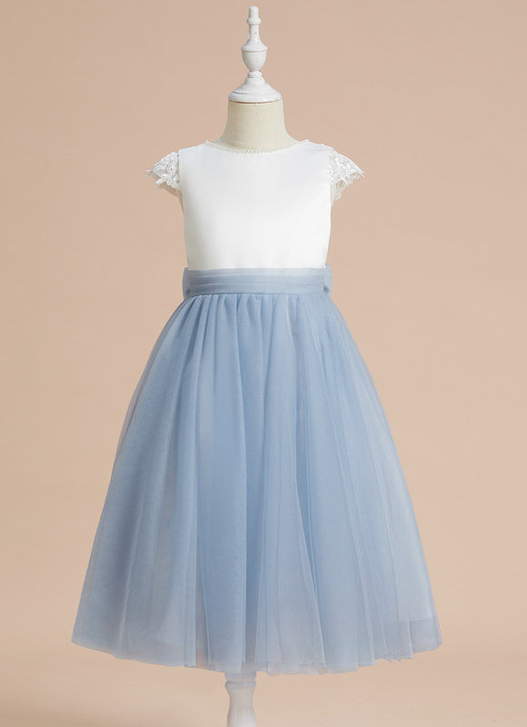 Robe Midi Tulle Bleu Céleste - gallery 1