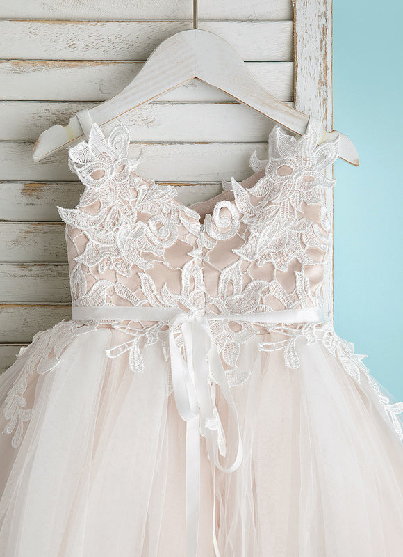 Robe Midi Enfant Dentelle Blanche - gallery 6