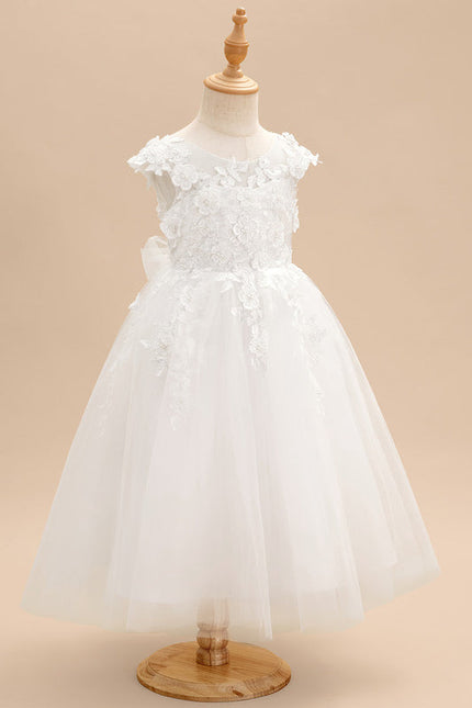 Robe Midi Enfant Évasée Tulle - gallery 1