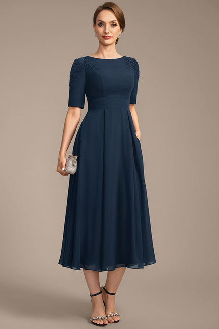 Robe Midi Marine Chic - gallery 4