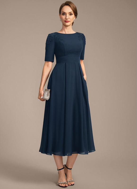 Robe Midi Marine Chic - gallery 4